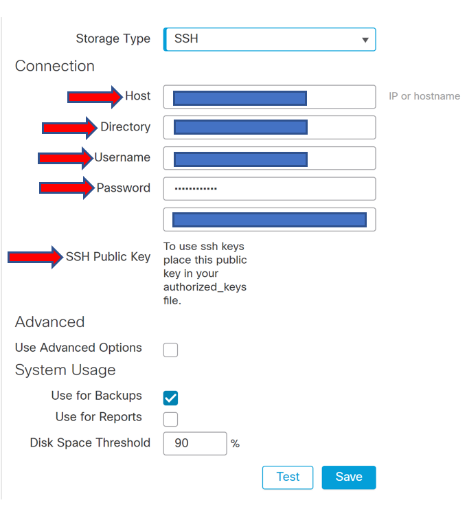 Configure Remote Backup for FMC