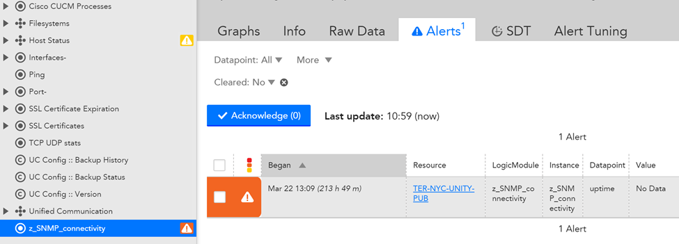 LogicMonitor Debug feature