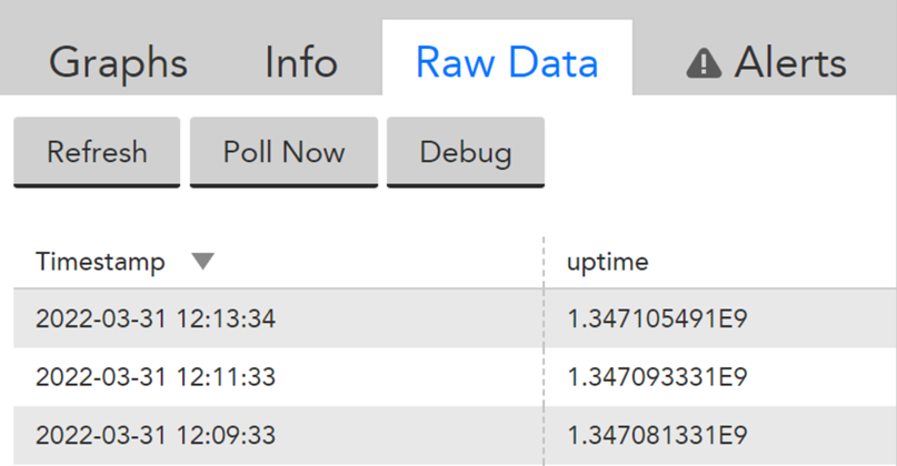 LogicMonitor Debug feature