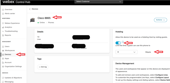 WebEx Calling Features: Hoteling