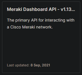 Intro to Meraki API calls