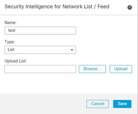 Whitelist/Blacklist IP’s and URL’s in FMC