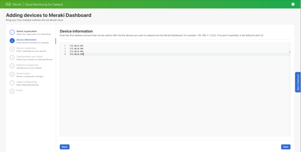 Catalyst Monitoring on the Meraki Dashboard