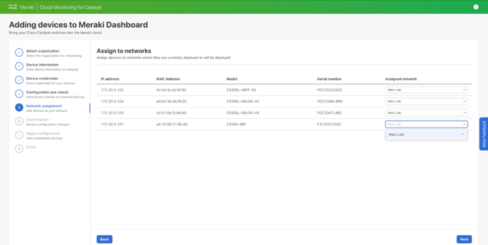 Catalyst Monitoring on the Meraki Dashboard