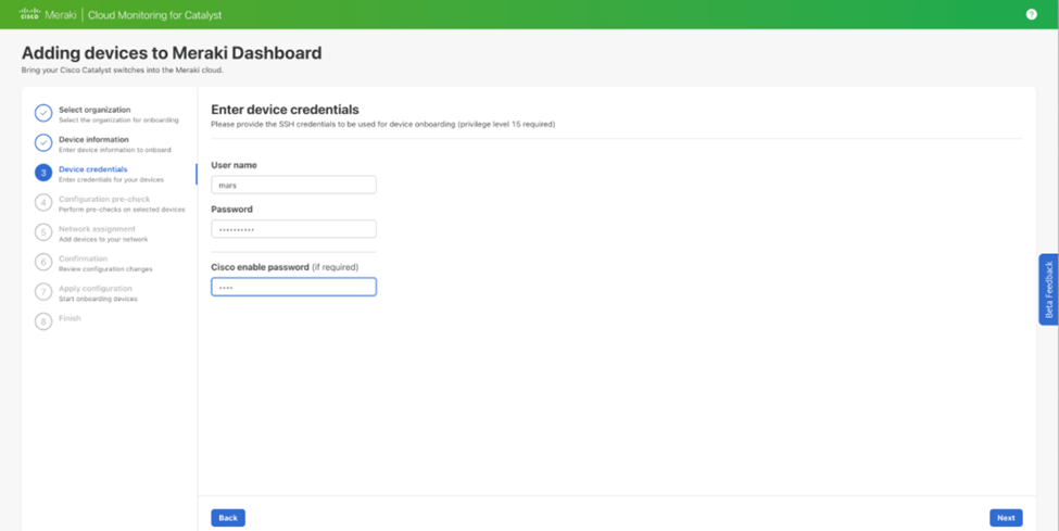 Catalyst Monitoring on the Meraki Dashboard