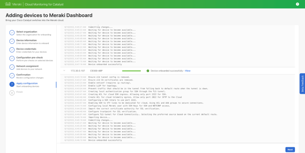 Catalyst Monitoring on the Meraki Dashboard