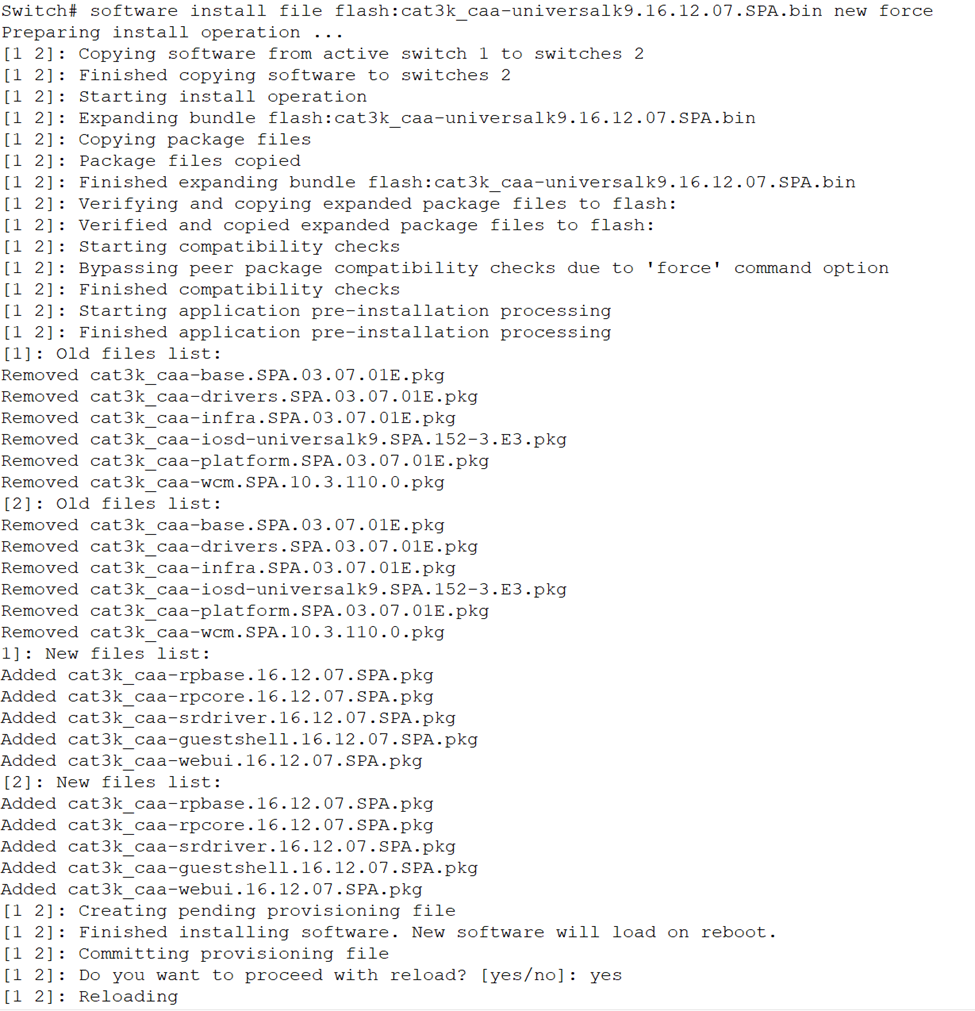 Recover a Catalyst Switch from a failed IOS-XE